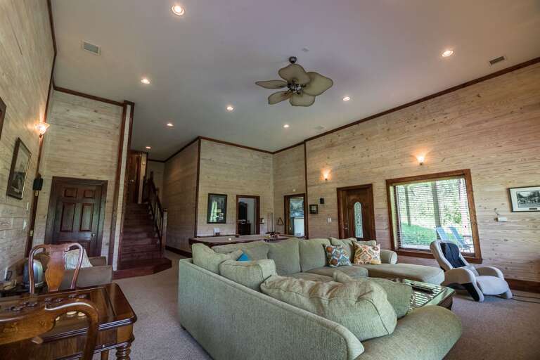 Lower level living area