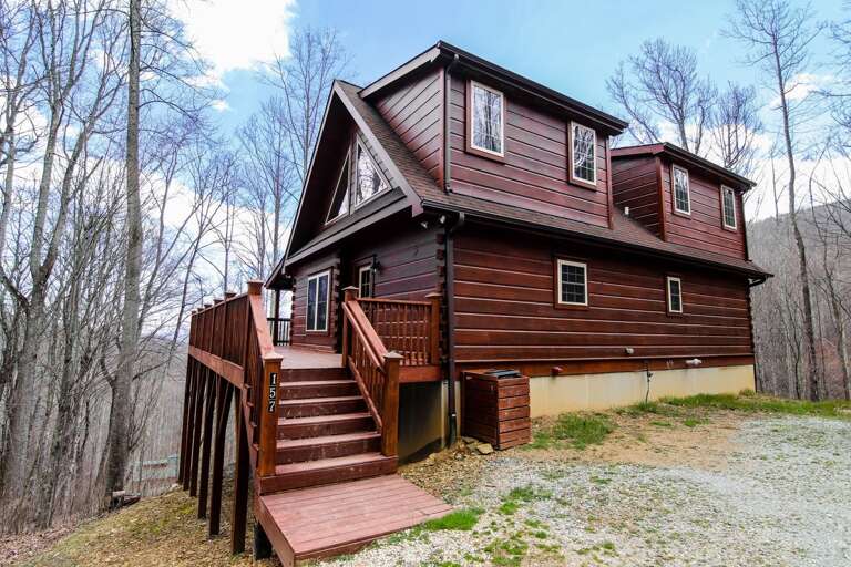 Driveway to the home