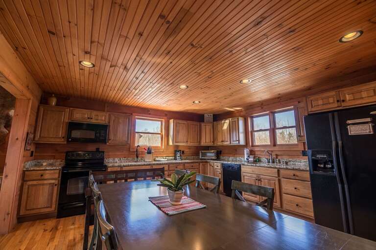 Kitchen and dining area