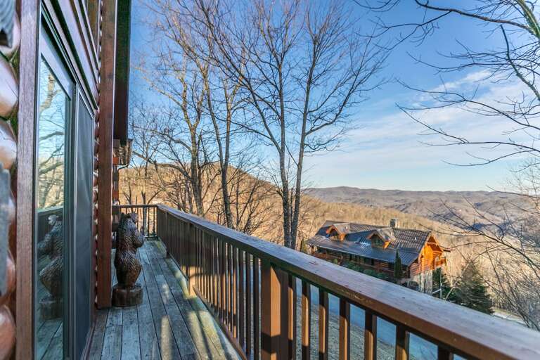 Mountain views from the deck