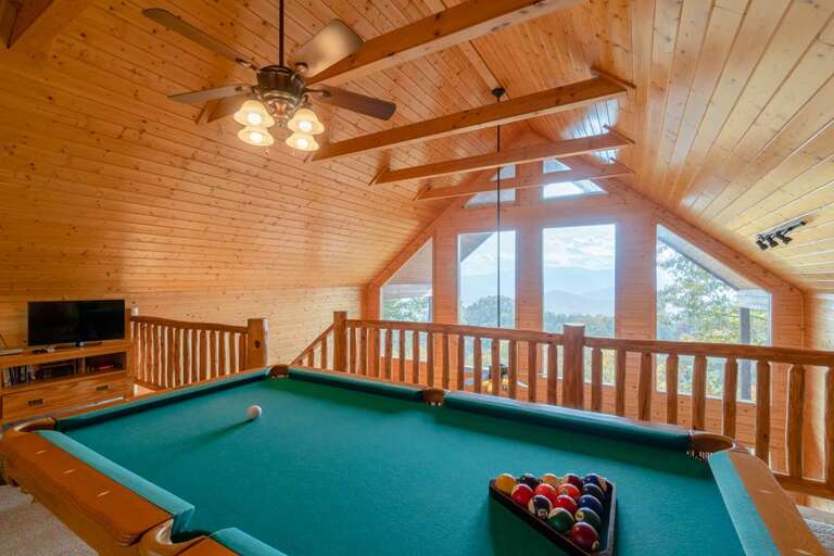 pool table in open loft pool table in open loft