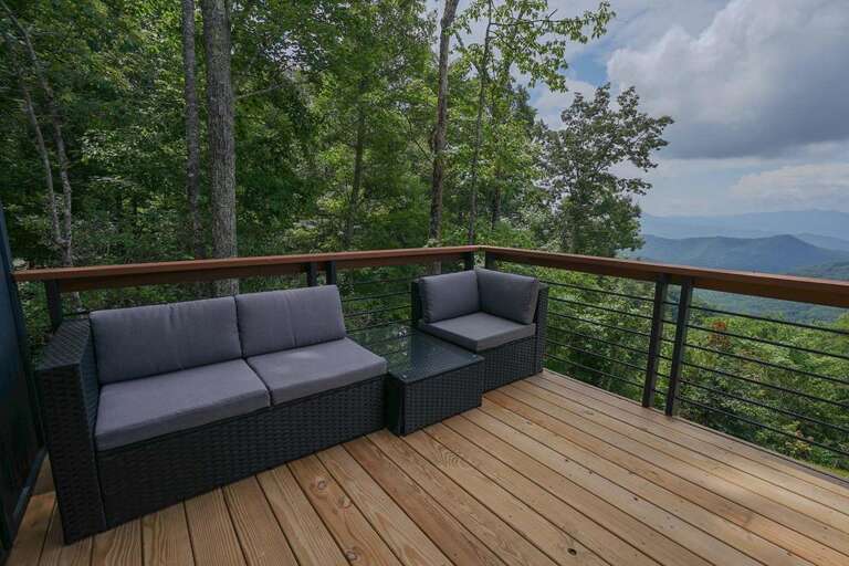 Sunset Falls - master bedroom deck