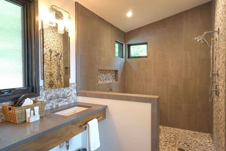 Sunset Falls - master bath shower