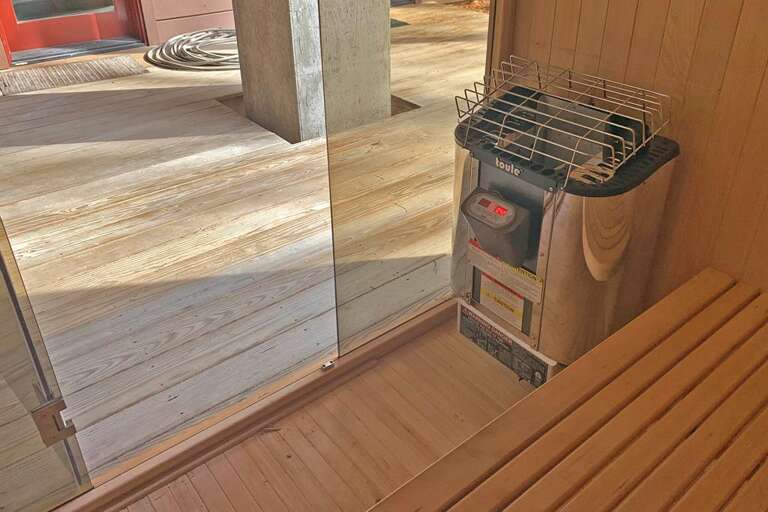 Sauna interior