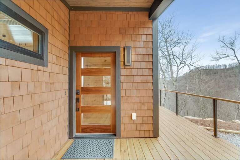 Modern door / covered entry porch