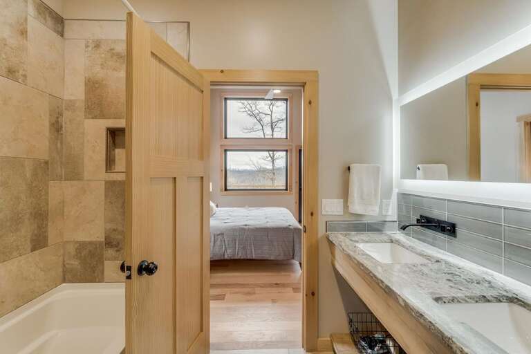 Master bath double sinks