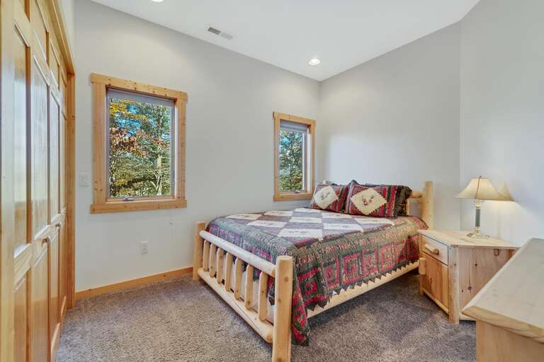 Lower level queen bedroom Lower level queen bedroom