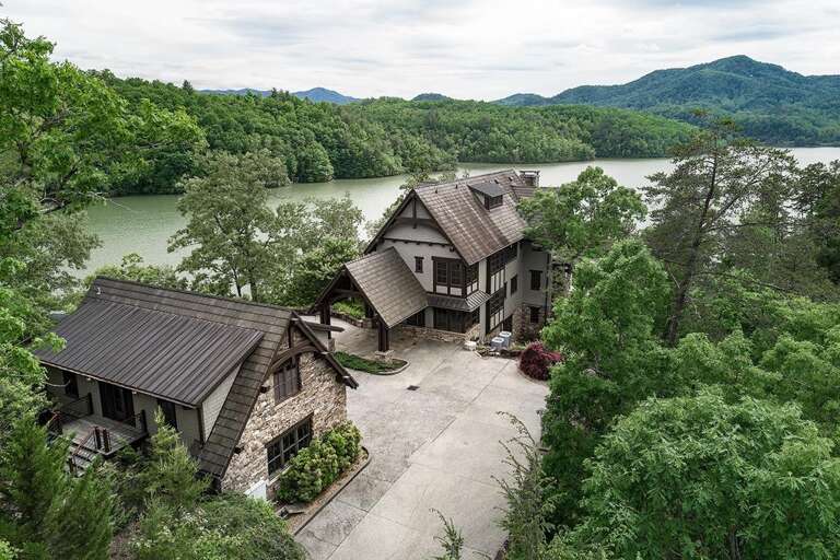 guest house (optional), main house, & Fontana Lake