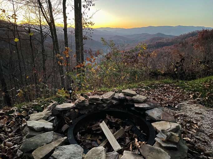 Fire Pit View at Sunset - X Marks The Spot Fire Pit View at Sunset - X Marks The Spot