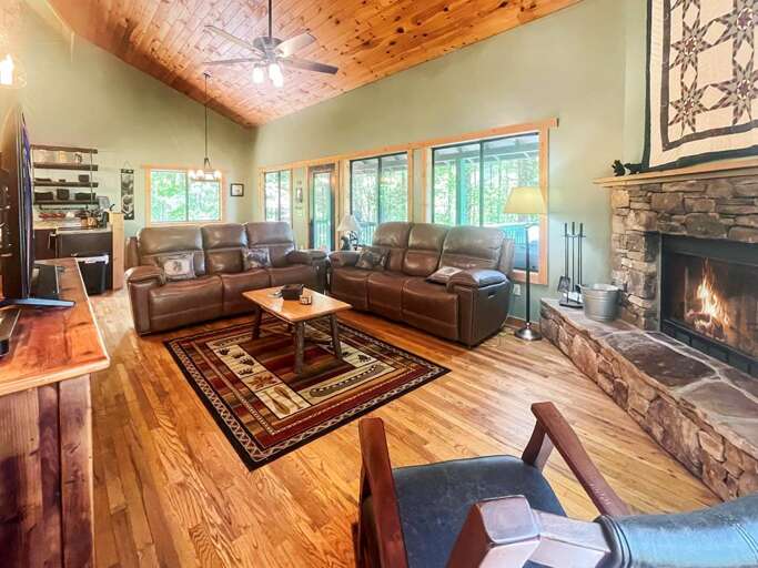 living room wide view