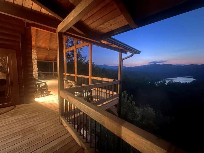 Sunset over the lake