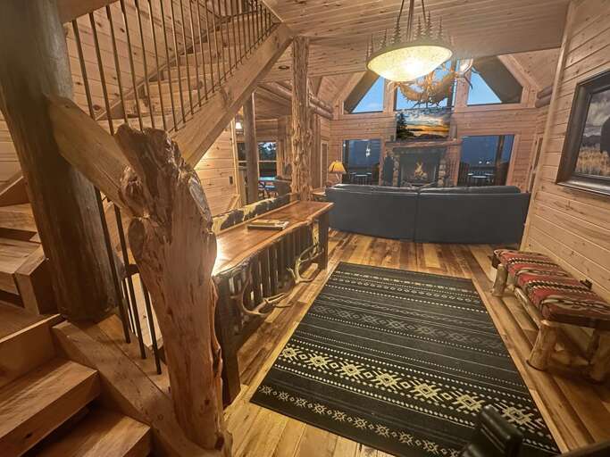 Tipsy Bear Lake House entry foyer