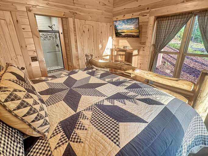 King Bedroom and Bath - lower level