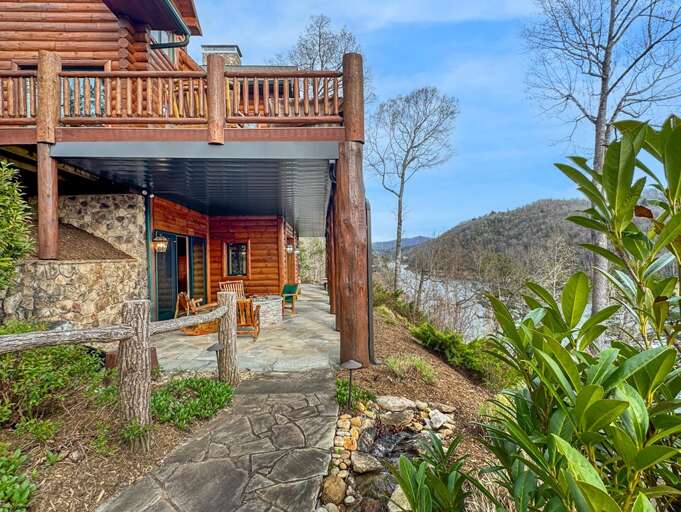 Mountain Ridge  exterior side view from path