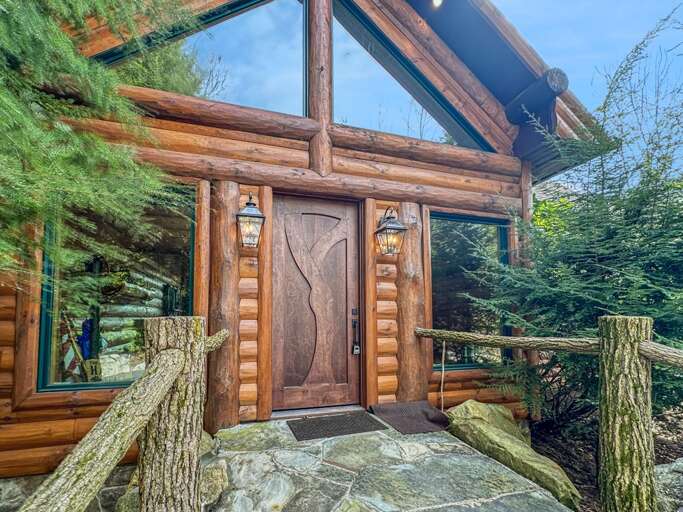 Mountain Ridge main entry porch