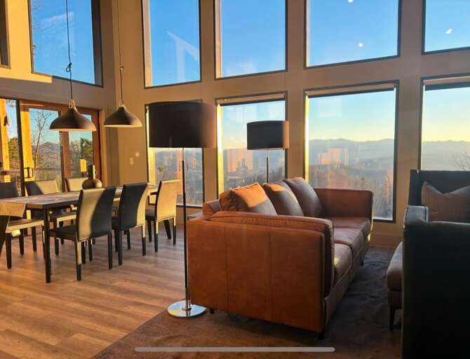 great room expansive windows