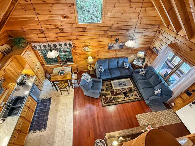 Living Room & Kitchen from Loft Living Room & Kitchen from Loft