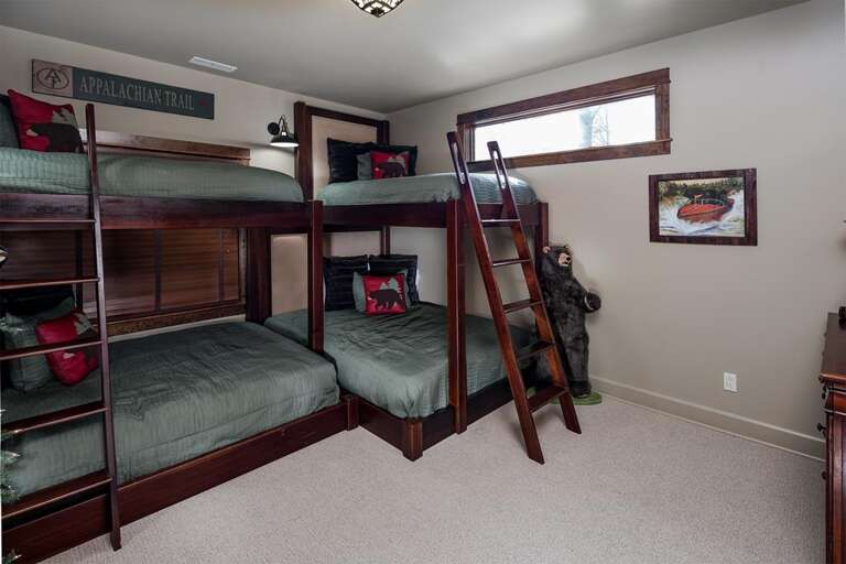 Downstairs Bunk Beds - Top Twins / Bottom Queens