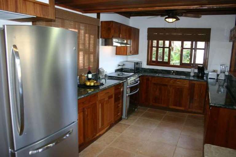 The kitchen on the main floor is open to the great room