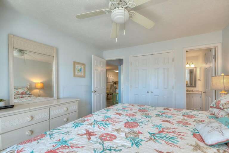 King Bedroom with Dresser showing Bathroom Attached
GW 10.22.24