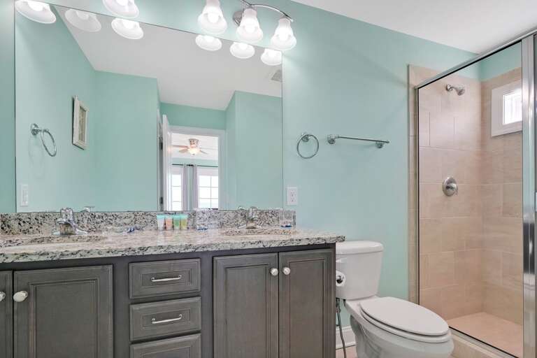 Full Bathroom with walk in shower