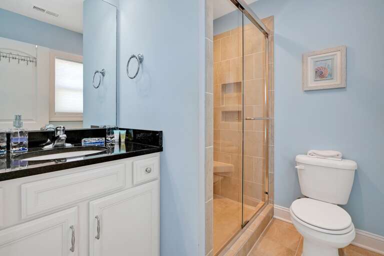 Full Bathroom with walk in shower