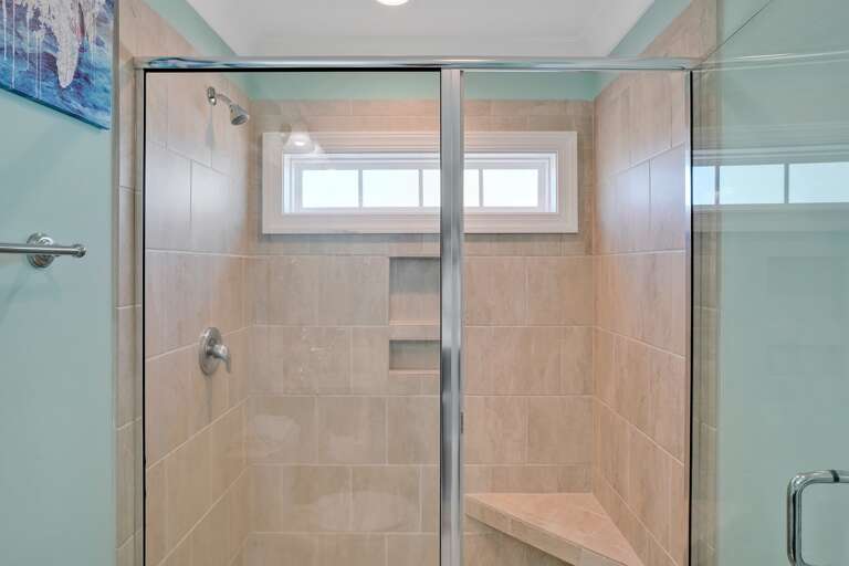 Full Bathroom with walk in shower