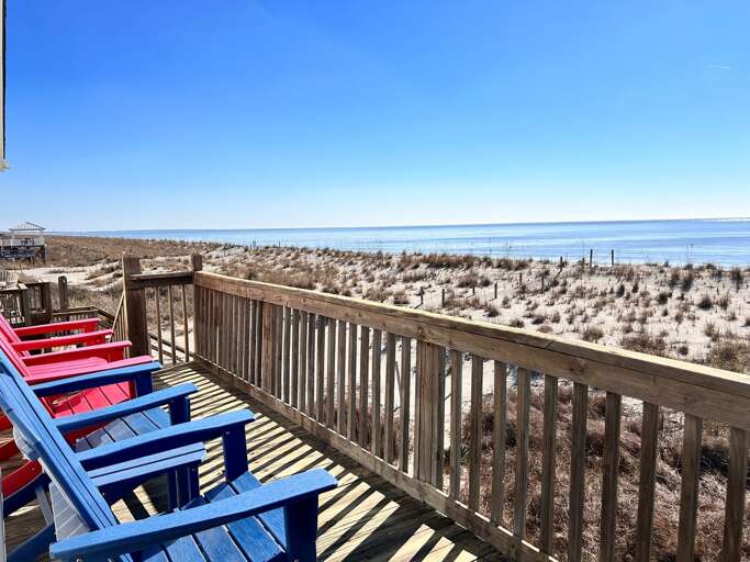 Ocean Side Deck with chairs