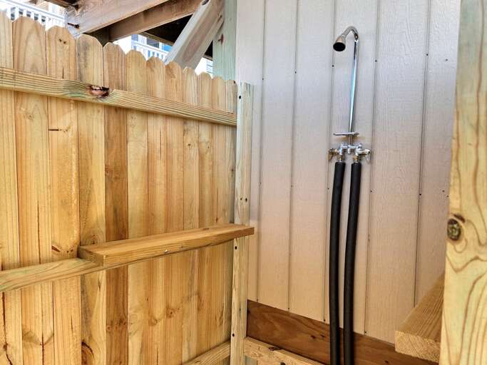 Inside the Outdoor Shower