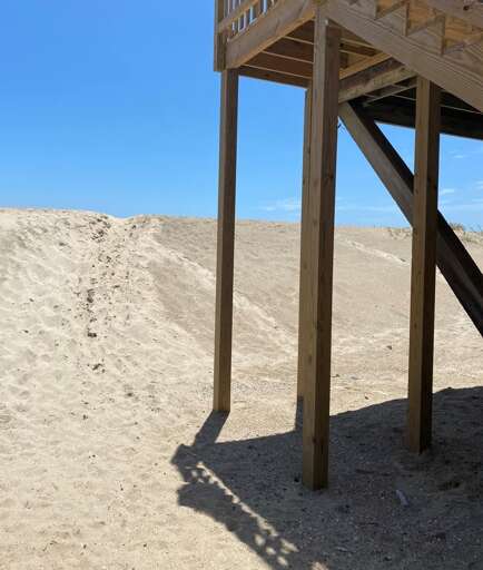 Access to the Beach from the House