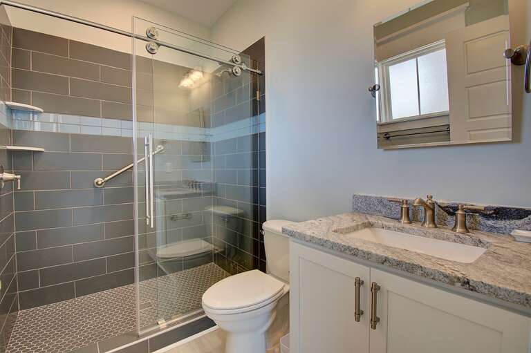 Full Bathroom with walk in shower