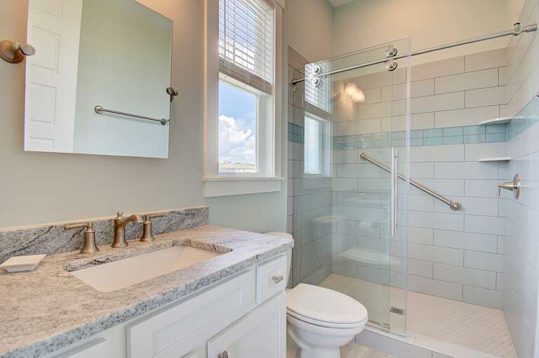 Full Bathroom with walk in shower