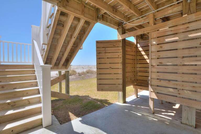 Enclosed Outdoor Shower