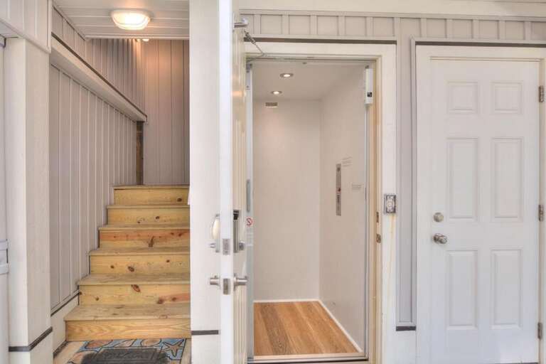 Ground Level Elevator & Stairway