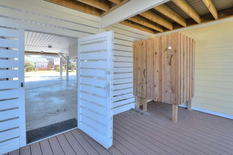 Outside shower