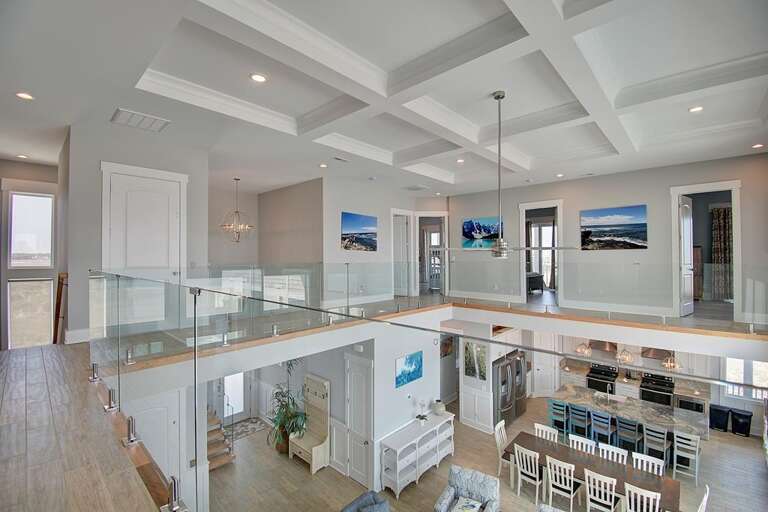 2nd Floor Interior Balcony from Master BD Doorway