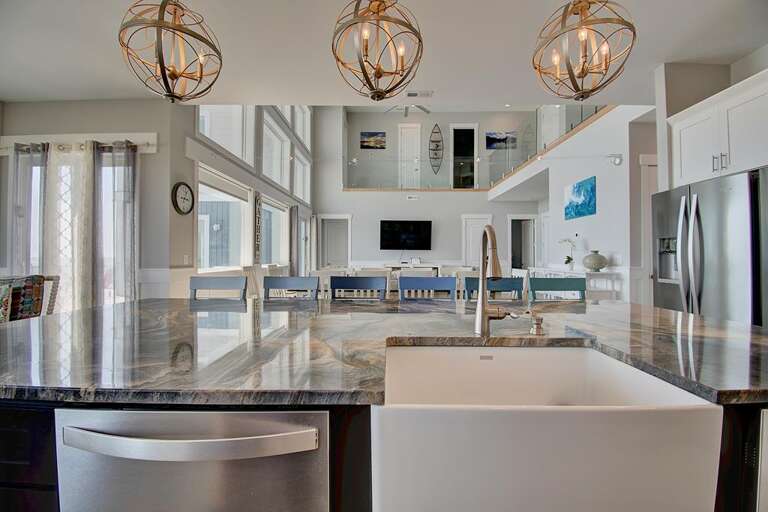 First Floor Kitchen Island