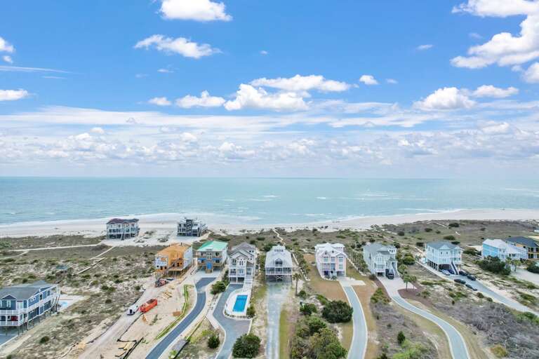 Aerial View of Island and House