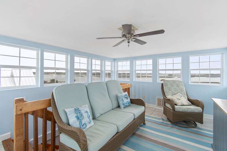 Upstairs Sitting Area Couch and Chair