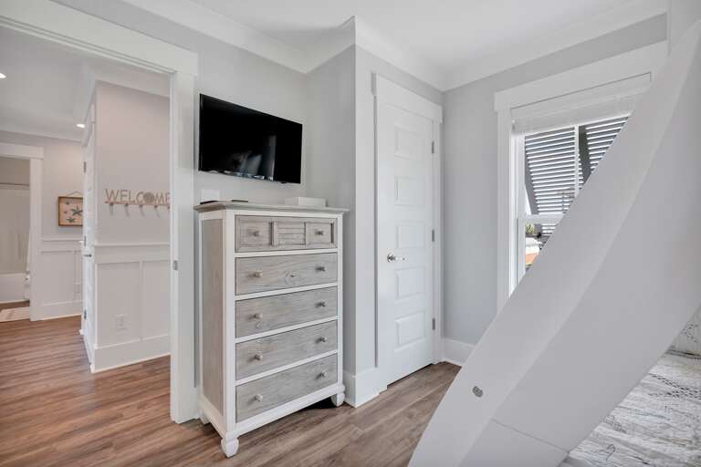 Twin over double bunk bed