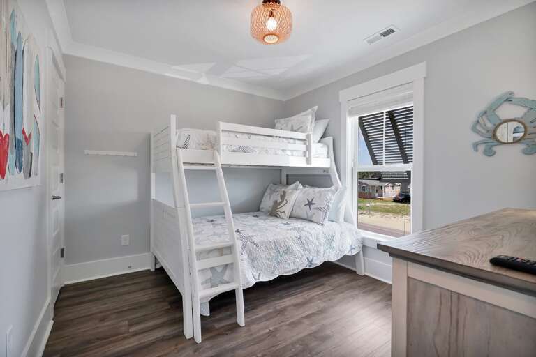 Twin over double bunk bed