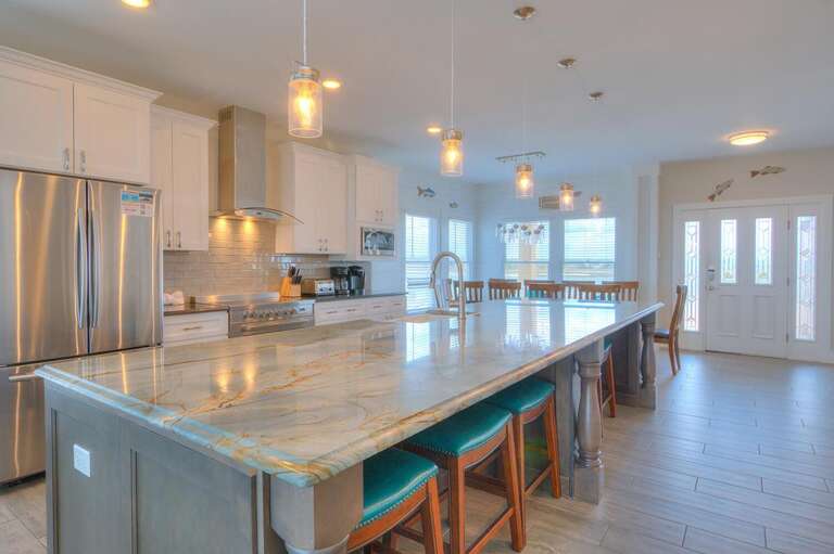 Kitching, Dining Area and Front Entrance