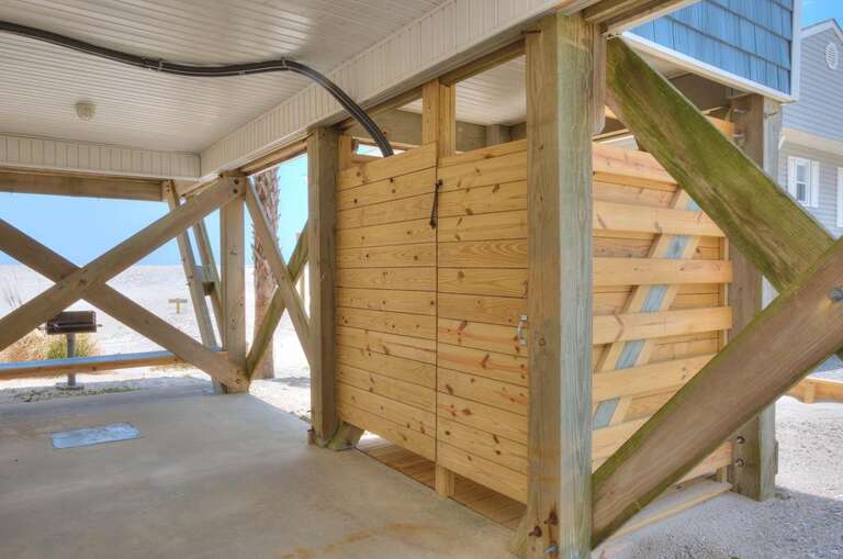 On Island Time Outside Shower