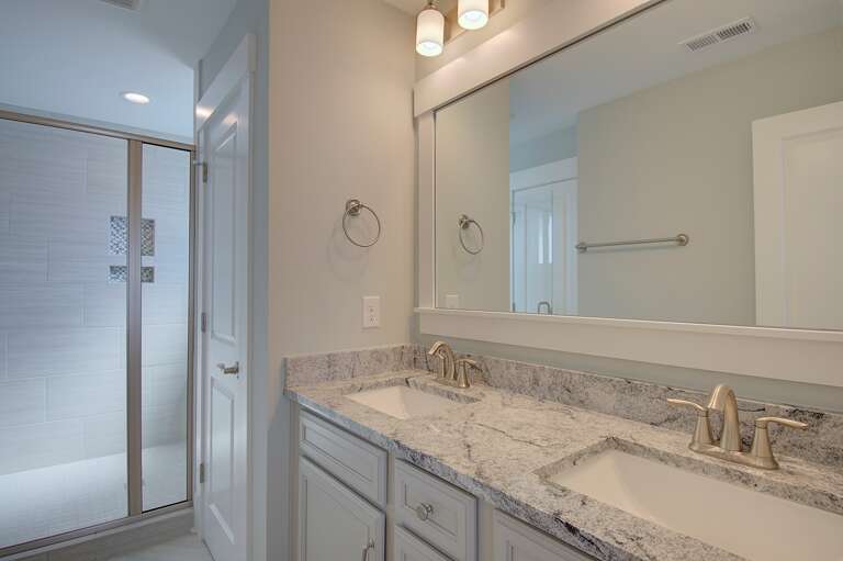 Full Bathroom with walk in shower