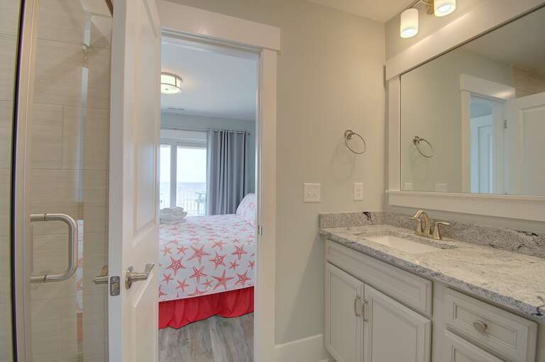 Full Bathroom with walk in shower