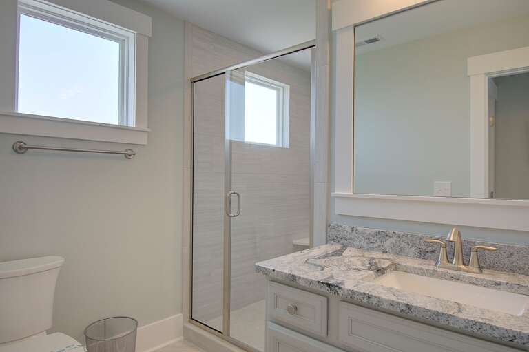 Full Bathroom with walk in shower