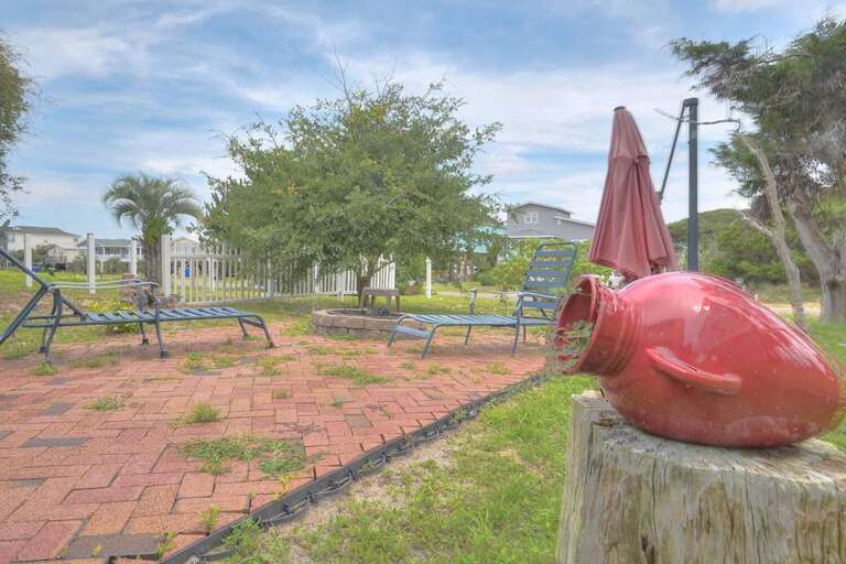 Pastime Backyard with Fire Pit