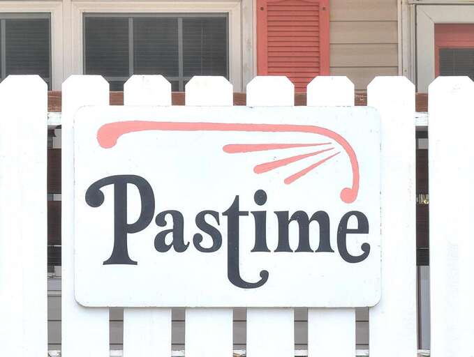 Pastime House Name Sign