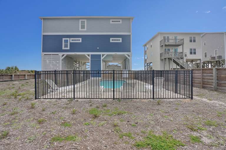 Back of House
Fenced Backyard & Pool