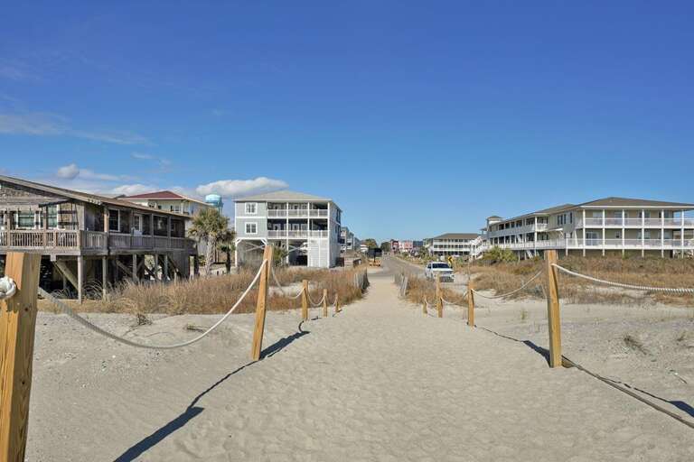 Rushin' to the Beach 69 View of Home from Beach